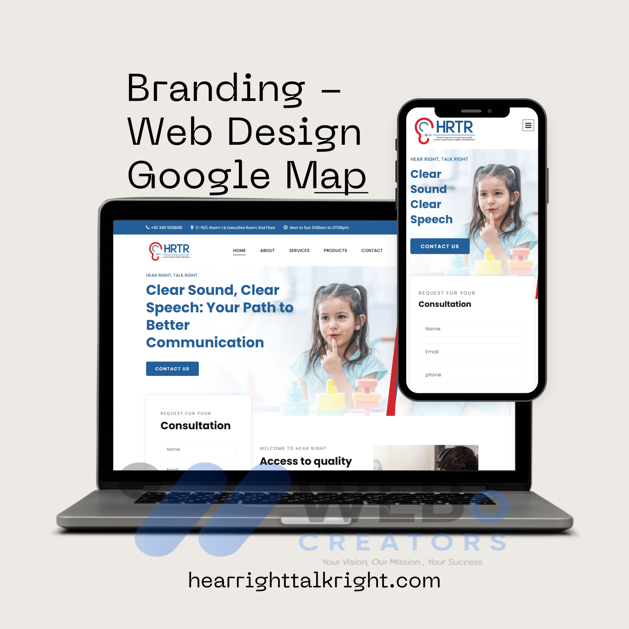 Hear Right Talk Right - Google Ads, Website Design, SEO, Google Map Optimization